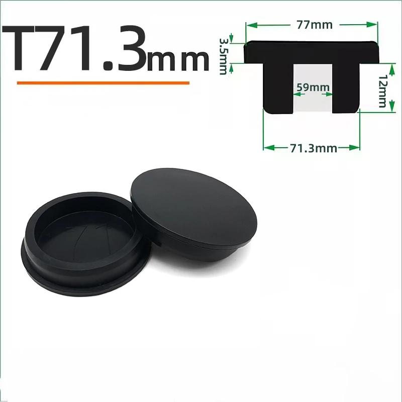 Schwarzer Silikonstopfen Ø 6mm-81,3mm Runde Staubdichte Dichtkappe Hitzebeständiger Silikon-Lochstopfen Dichtungs-Endkappe Schutzhülle