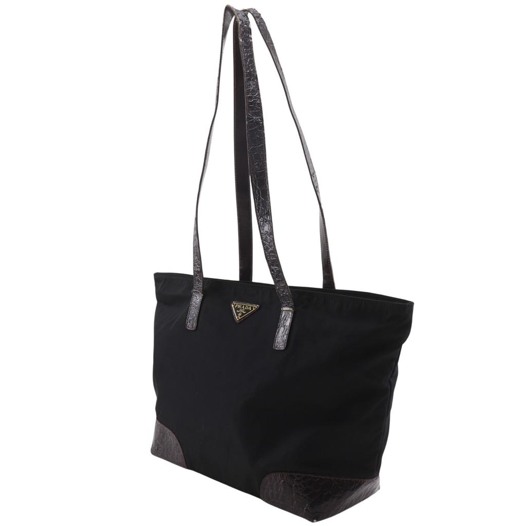 PRADA Tote Bag black Nylon Women Used