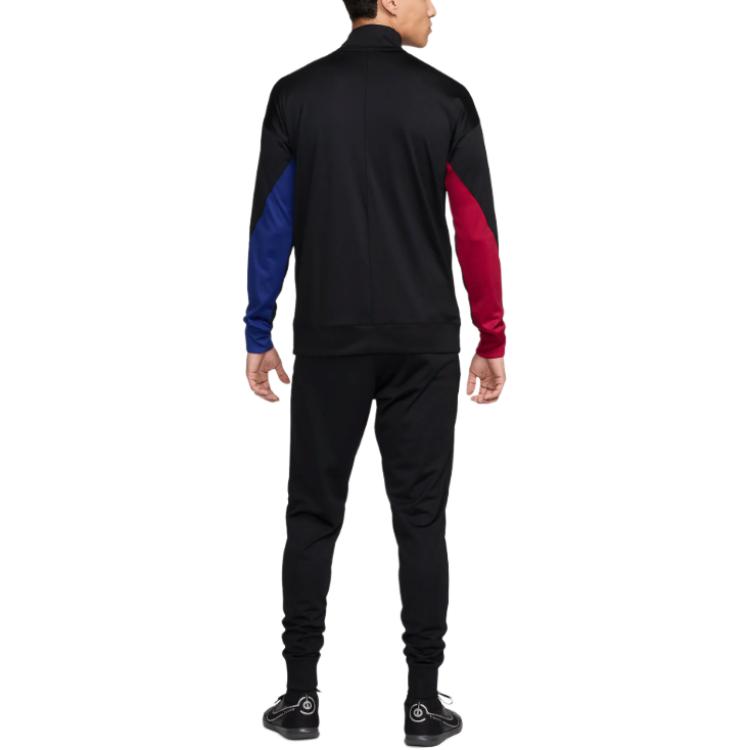 Nike Dri Fit F.C. Barcelona Strike Soccer Jersey Set Men's Black FN9452-011