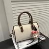 Leopard Print Vintage Small Shoulder Bag With Zipper For Daily Casual Use