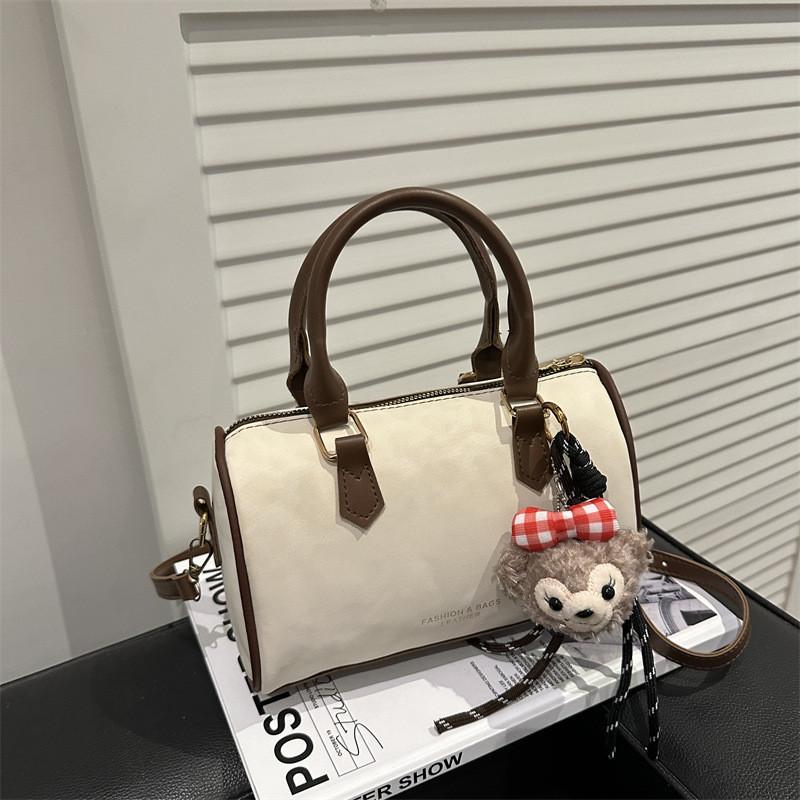 Leopard Print Vintage Small Shoulder Bag With Zipper For Daily Casual Use