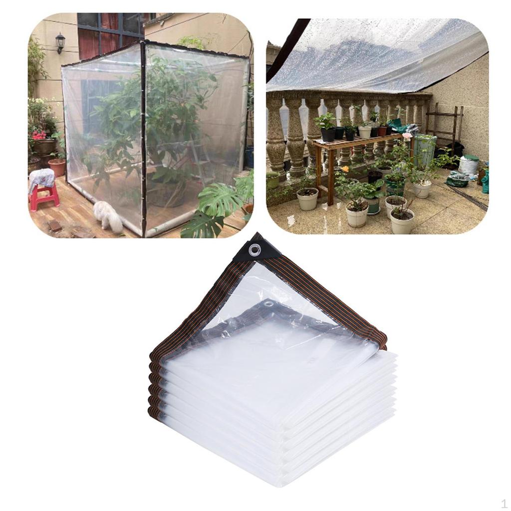 Transparente Plane für den Außenbereich im Garten und auf der Terrasse