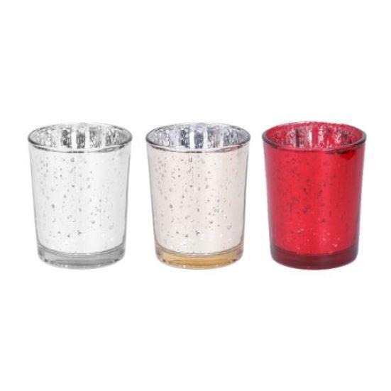 Mosaic Glass Tealight Votive Candle Holder for Wedding Party Bar Home Decor