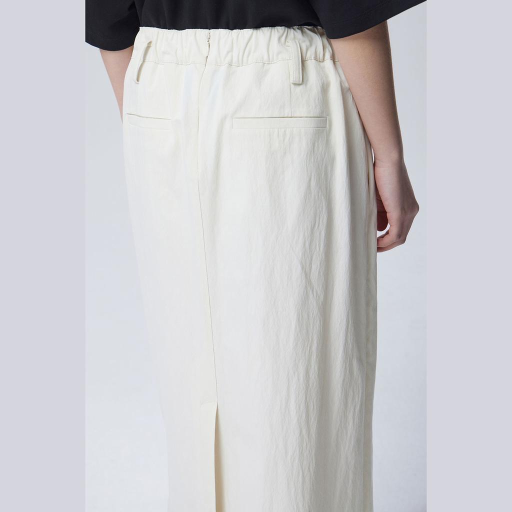 Benetong Pintuck Wrap Layered Skirt_Bask03611Bg