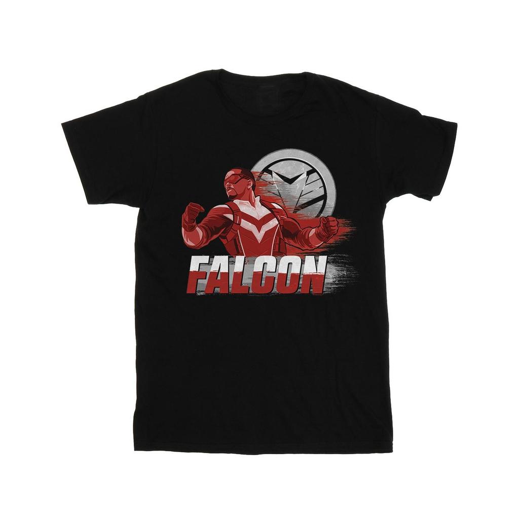 Marvel Mens The Falcon And The Winter Soldier Falcon Red Fury T-Shirt