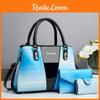 Pu Large Capacity Crocodile Pattern Tote Bag With Zipper Closure For Daily Use