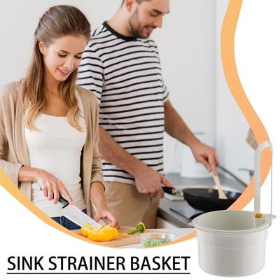 Sink Strainer Basket Anti-odor Food Wash Drain Basket Kitchen Tool Fruits Washing Drains Colander for Counter Home Apartment