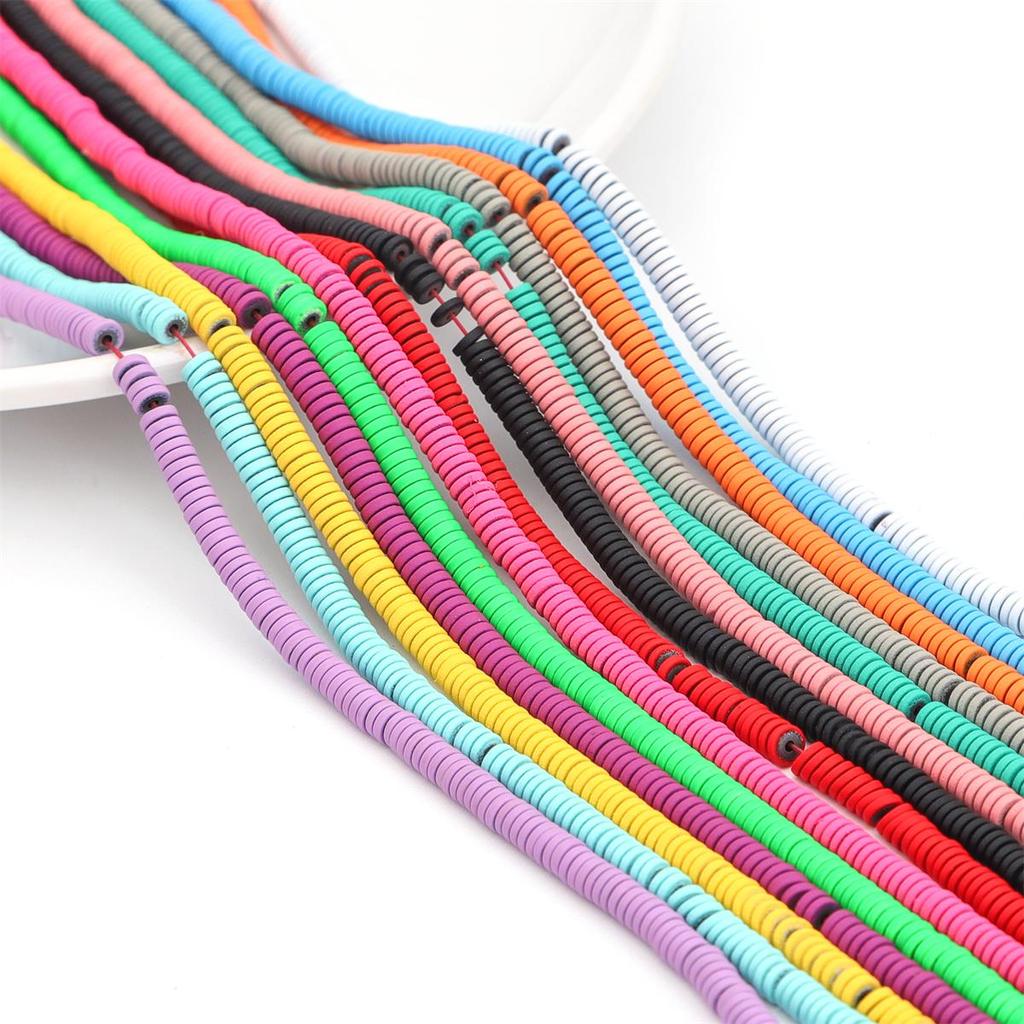 330Pcs Natural Stone Flat Round Disk Hematite Loose Spacer Beads For Necklace Bracelet DIY Jewelry Making Accessories