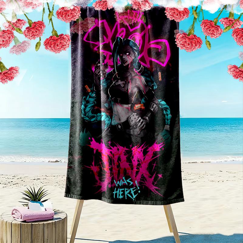 Fantasy Warriors Unite beach towel beach Beach towel for vacation photos seaside Outdoor pool towel Absorbent bath towel Fashion Comfort