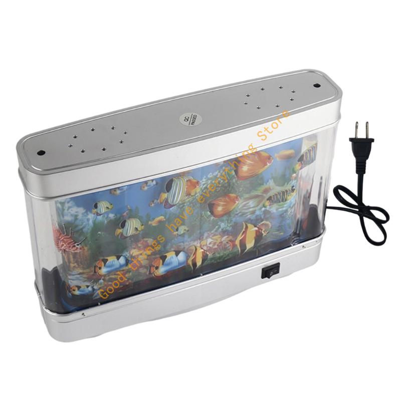 Виртуальный океан Аквариум с игрушечными рыбками Лампа Идеально подходит для украшения дома и офиса 55KF China Mainland