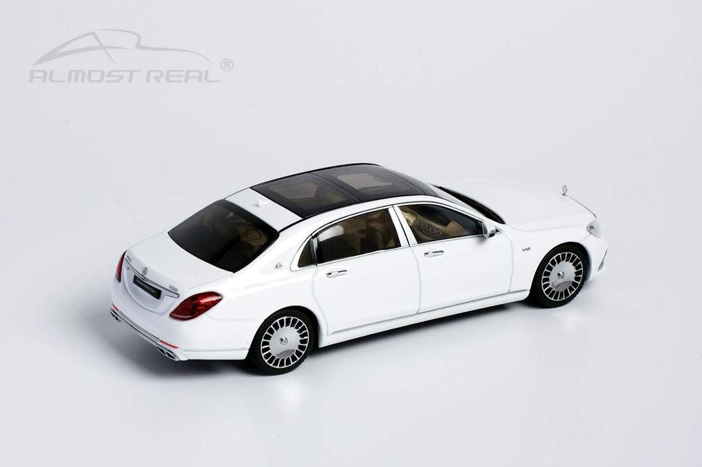 Almost Real 2019 Diamond White Scale Complete Diecast Car Mercedes-Maybach S-Class - - 1/43 (Product Number 420111)