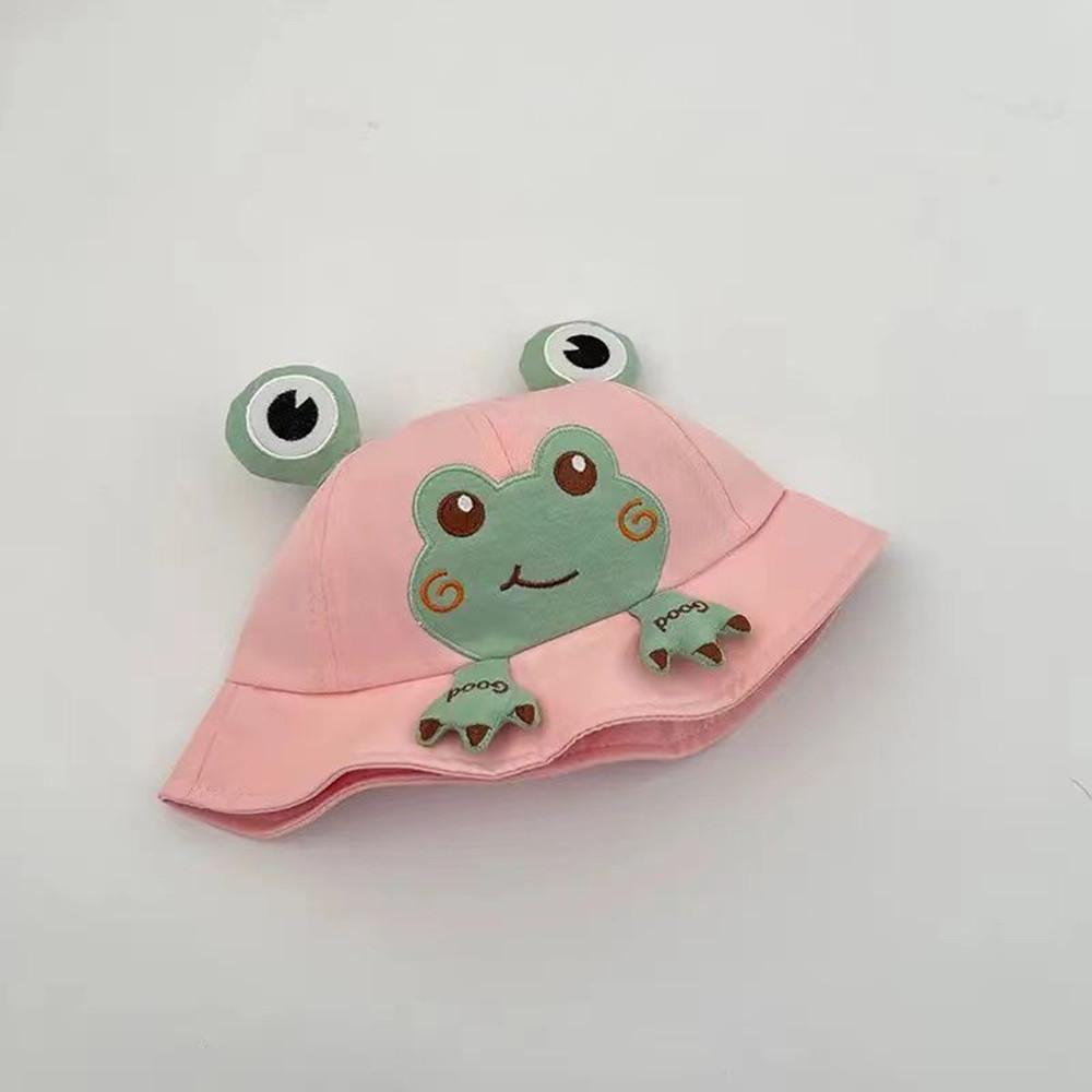 Cartoon Frog Shape Hat for 1-2 Years Old Boys Girls Outdoor Fisherman Sunshade Cap