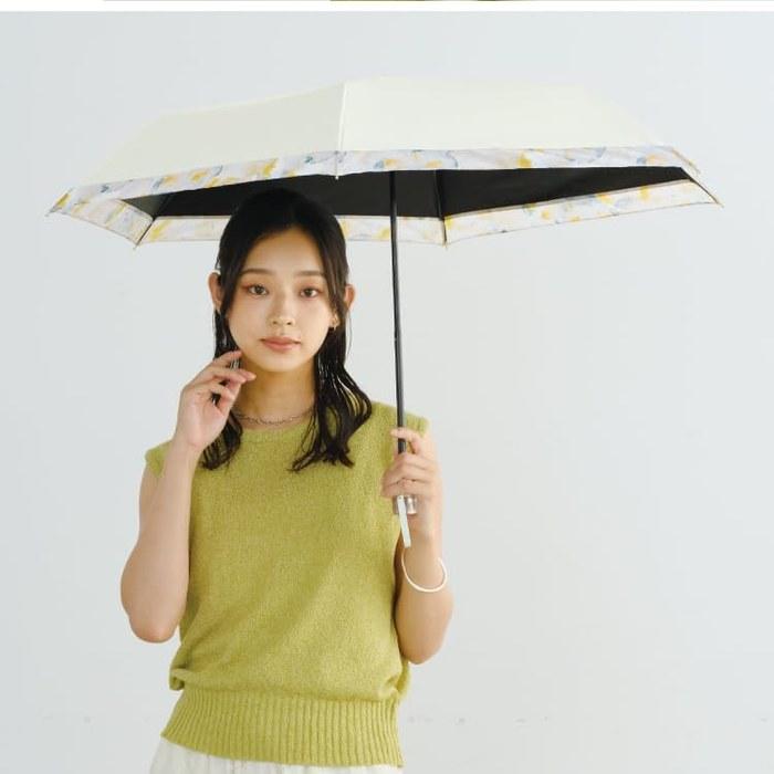 Wpc. Folding Parasol Lim Organza Print Mini 801-17457-102 Gray