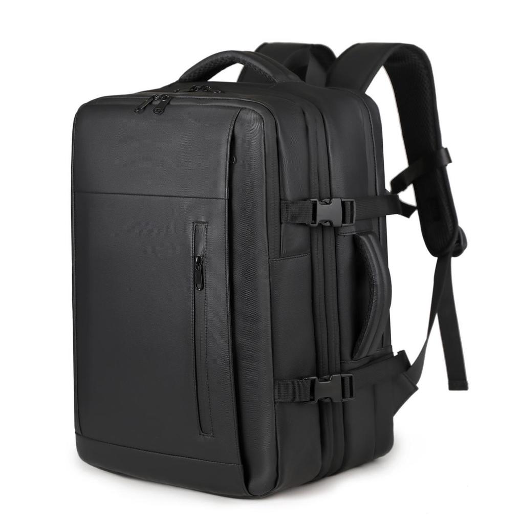 Expandable Business Travel Backpack with Laptop Compartment and Wet/Dry Separation