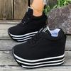 New breathable mesh thick-soled muffin shoes in the summer of the following year, lightweight inner height-increasing shoes