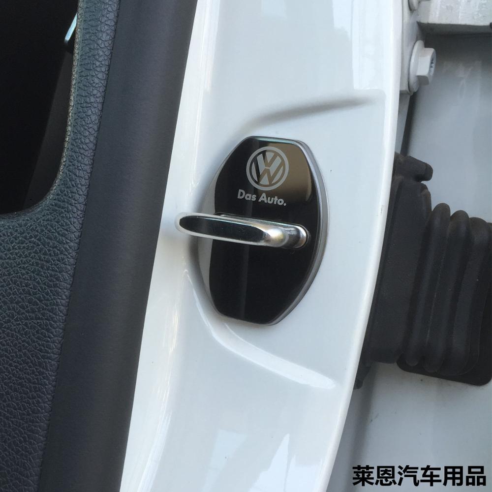 Für VOLKSWAGEN VW Auto Türschloss Schutzabdeckung Für Volkswagen GOLF 5 Tiguan Polo Golf 6 Golf 7 Jetta Zubehör Auto Styling