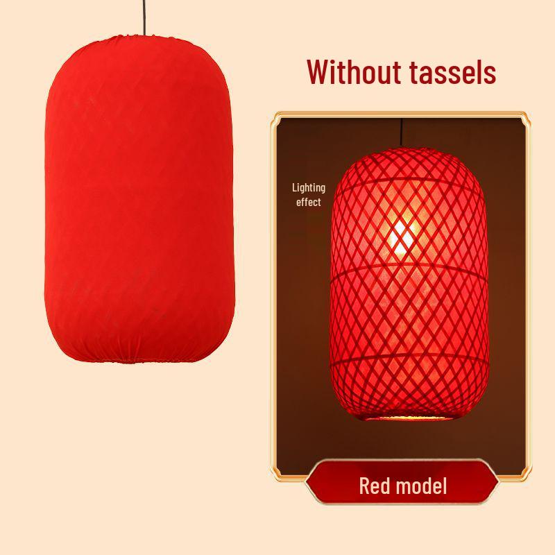 

Bamboo Rattan Woven Lantern: Retro Chinese Style Pendant Light for Tea Rooms, Restaurants, and Hotels Diameter 20cm Height 30cm