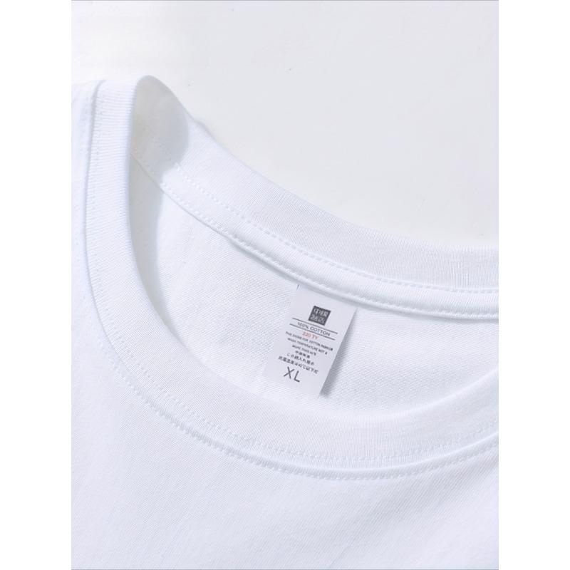 European Sizes Men'S Loose Fit Graphic T-Shirt - 100% Cotton Short Sleeve Crew Neck T-Shirt with Space Themed Print Machine Washable