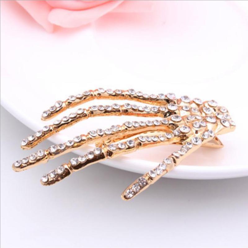 Skull Claw Skeleton Hand Hair Clip Women'S Hair Accessories Hairpin