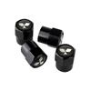 Tyre Stem Covers for Mitsubishi Car Logo Ralliart Lancer Outlander ASX Colt Pajero Eclipse EVO Colt Wheel Tire Valve Caps 4pcs
