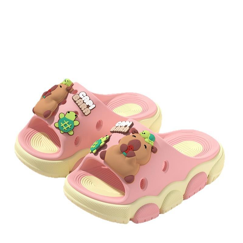 Kapibara summer children's sandals for boys and girls, non-slip, breathable, suitable for bathroom and bathing, kids' beach slippers