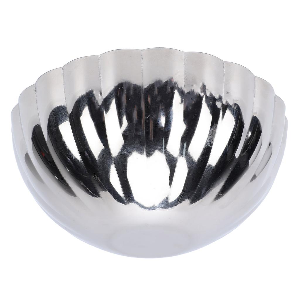 Stainless Steel Serving Bowl Silver Tableware Salad Fruit Bowl Multipurpose for Family Gatherings Casual Parties