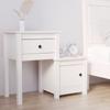 Day and Night - Day and Night Solid White Pine Wood Bedside Table 79.5x38x65.5 Cm