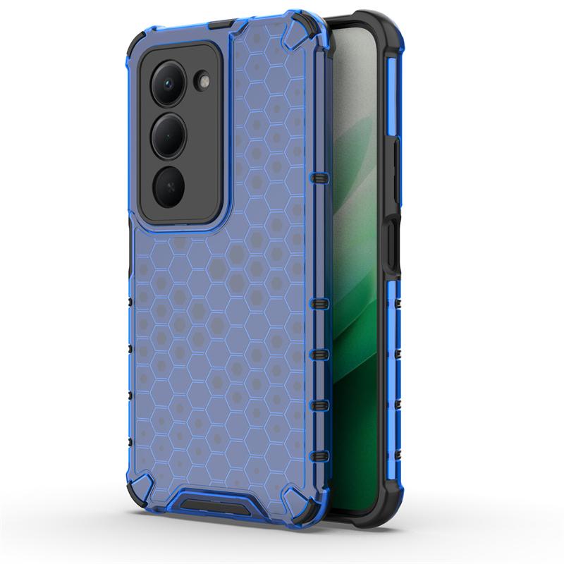 Transparent Phone Case For Xiaomi Redmi 15 Anti-knock Honeycomb Armor Back Case For Redmi 15 15C Cover For Redmi 15 Case 6.9inch