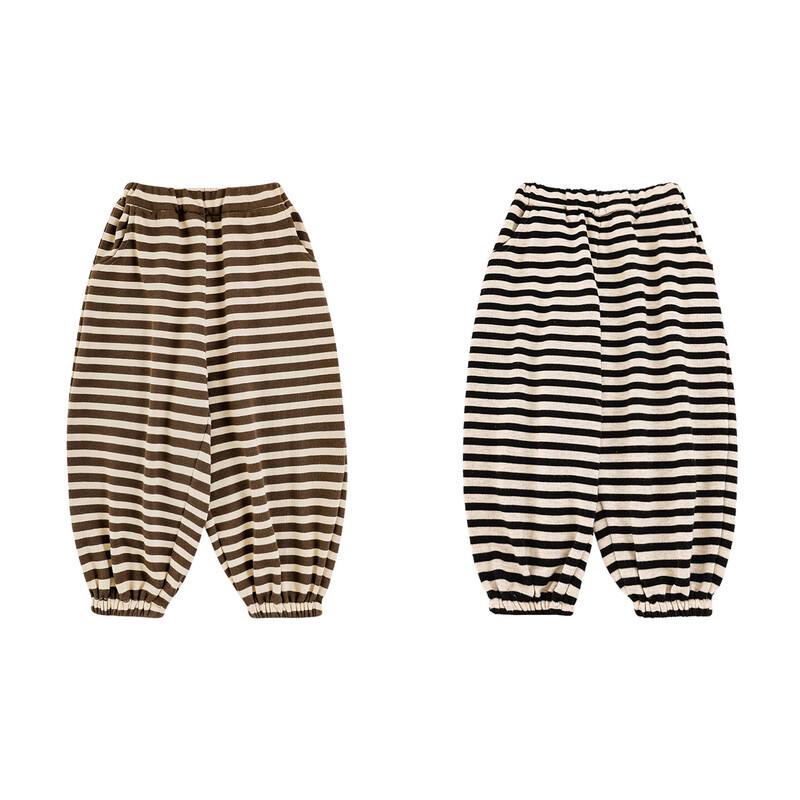 Boys' Color-block Striped Winter Jogger Sweatpants