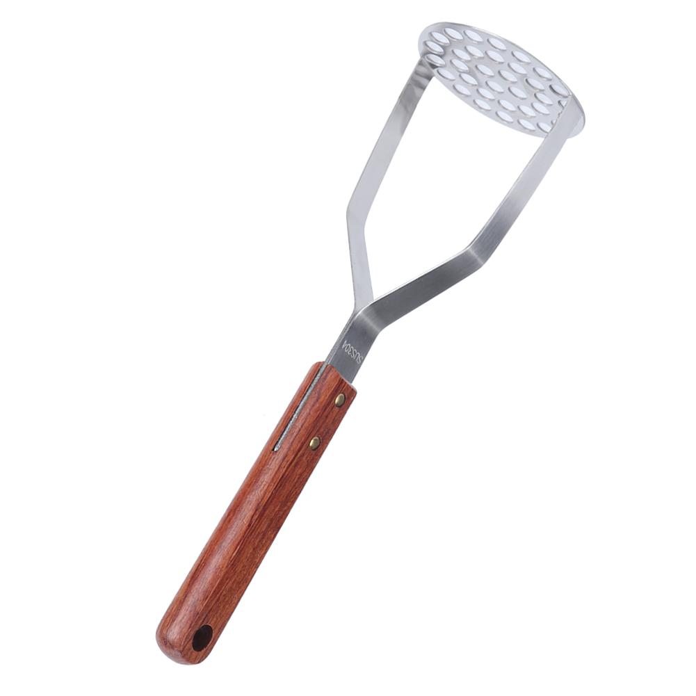 

Household Manual SUS304 Stainless Steel Pressed Potato Masher Crusher Kitchen Utensils белый