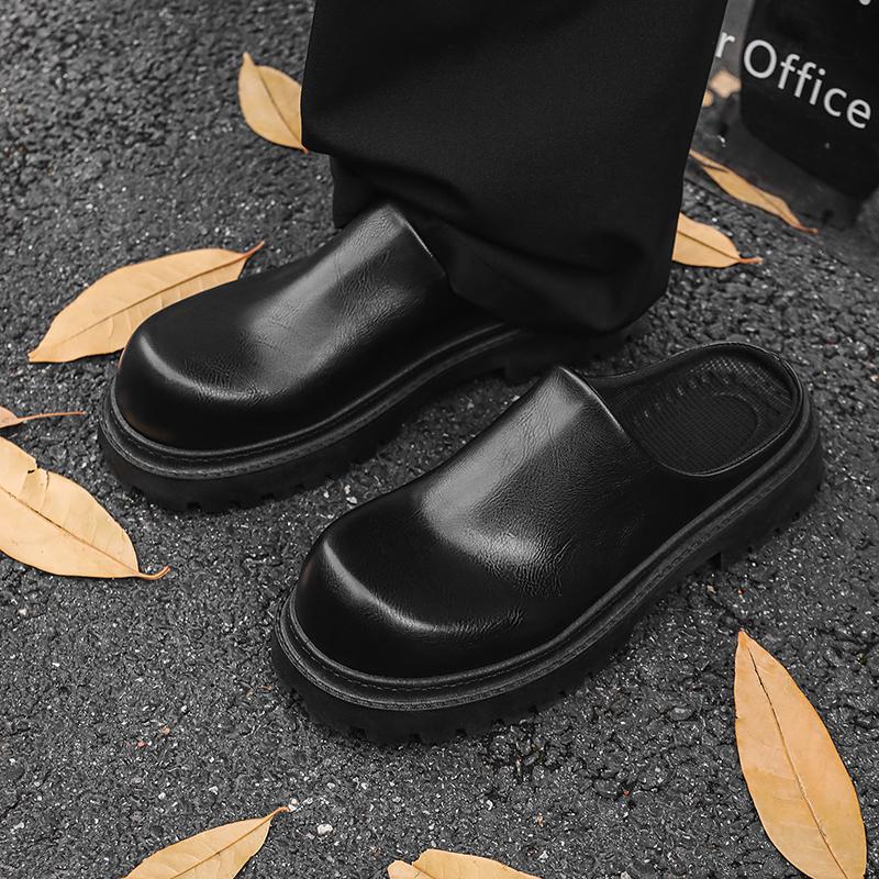 TUINANLE Mens Half Slippers Summer Sandals Soft Sole Breathable Comfortable Walking Shoes Platform Casual Shoes