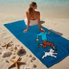 proof beach towel with a The Adventures of Tintin pattern - soft,absorbent,quick-drying,machine washable - perfect for swimming,camping,bathing