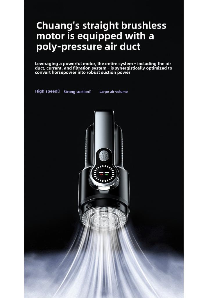 17000pa Household/Car Portable Large Suction Vacuum Cleaner High Power Convenient Handheld Car Vacuum Cleaner