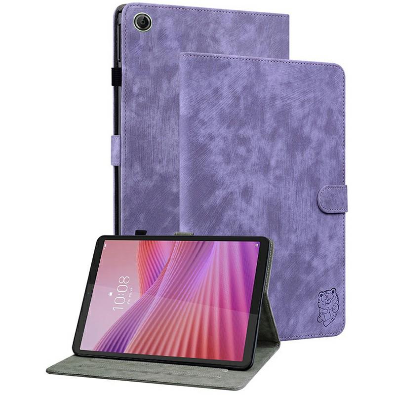 Pouzdro pro Lenovo Tab K9 s potiskem tygra, proti poškrábání, z PU kůže