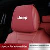 Per Jeep 2 Pezzi Copertura di Qualità in Pelle per Poggiatesta Sedile Auto Accessori Per Jeep Grand Cherokee Wrangler JK Gladiator Compass Re