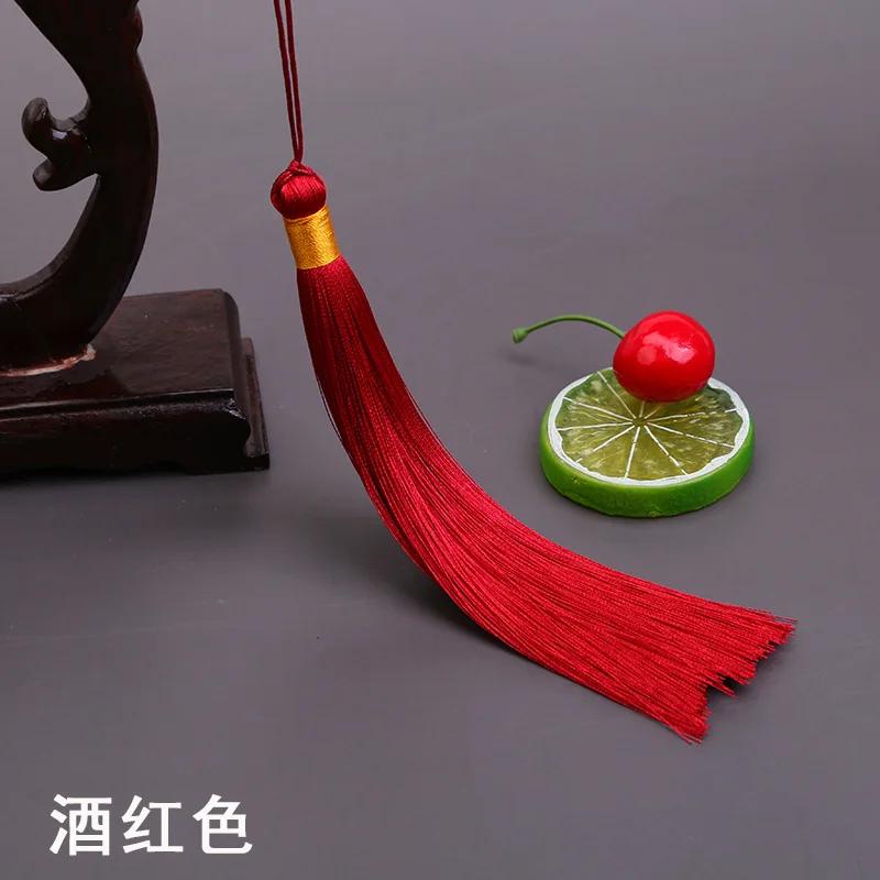 17CM Long Tassel Spike Chinese Clothing DIY Accessories Musical Instrument Pendant Ice Silk Vertical Spike Tassels for Crafts