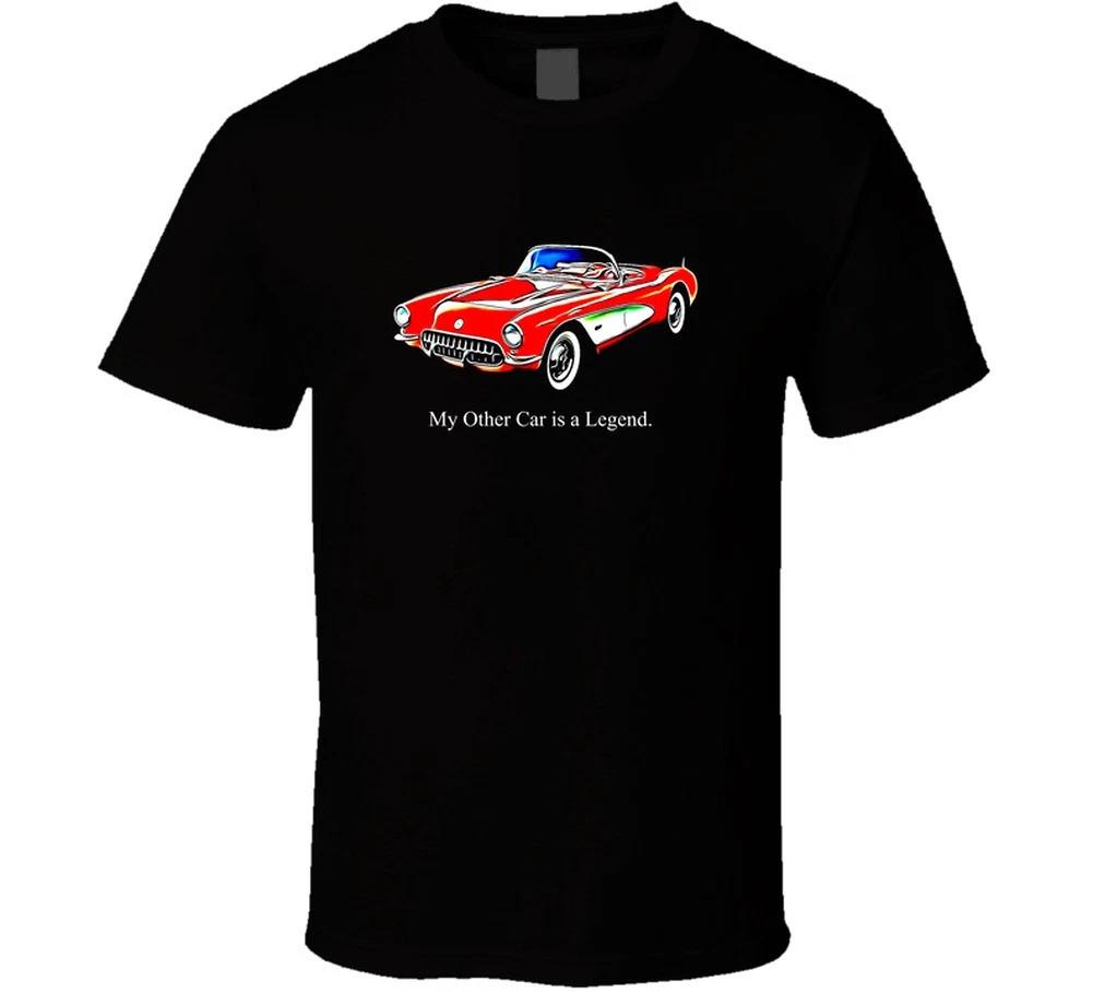 My Other Car Is A Legend Funny C1 Vette Red Classic Vintage Sports Car T Shirt L