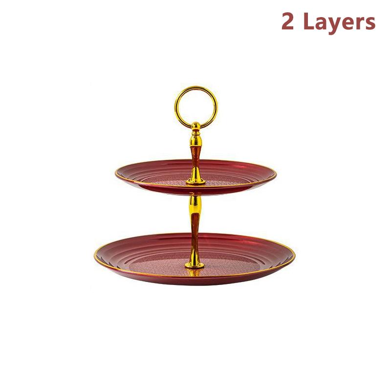 Kake Makron Brettstativ Fruktfat Cupcake Utstillingsstativ Kakeutstillingsstativ Plast Tørket Fruktfat Festborddekorasjon