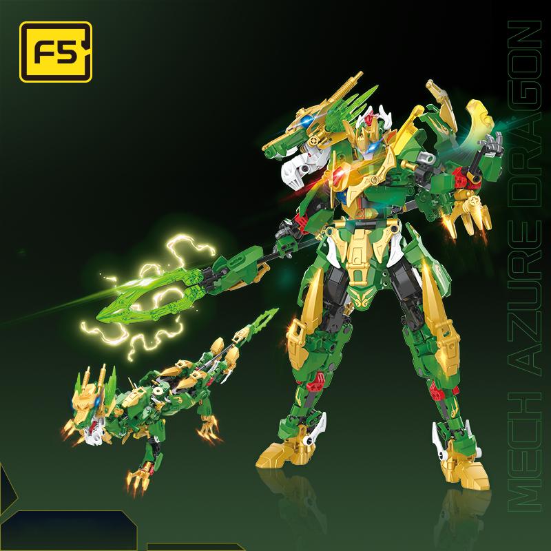 F5-A0001-A0004 Morphing Mecha series 2-in-1 robot puzzle assembling model aldults birthday building blocks toy gift