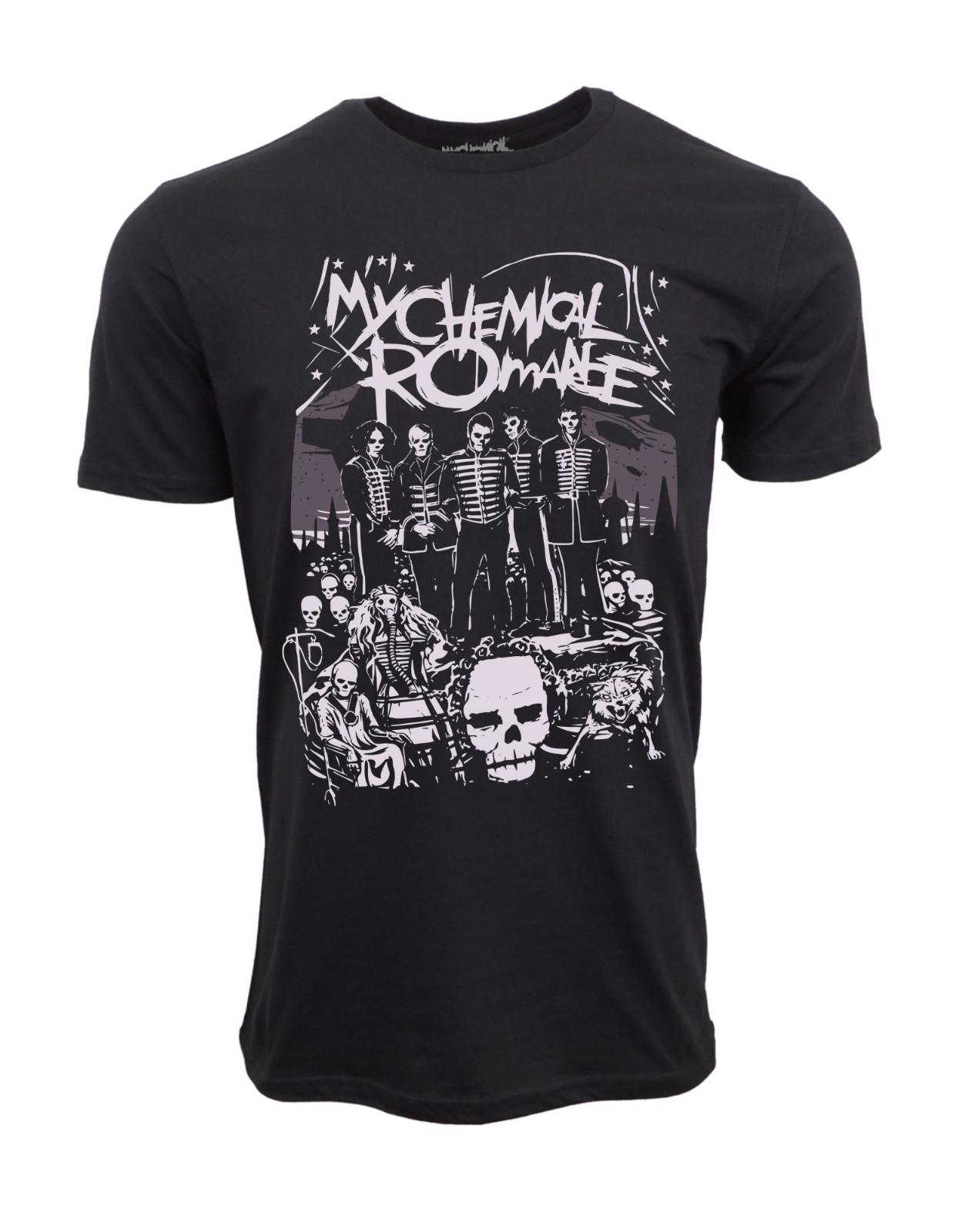 MY CHEMICAL ROMANCE BLACK PRADE GROUP T SHIRT XXL