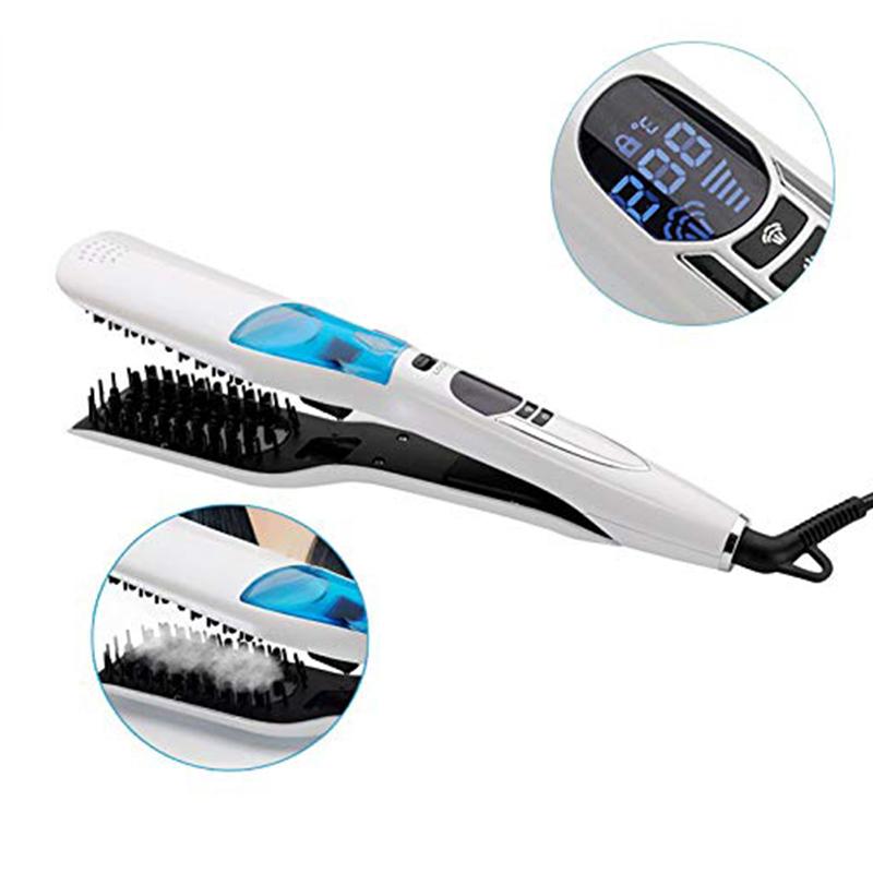 Professional Portable Electric Hair Straightener Multi-functional Hair Straightener with Comb 2 In 1 Hair Styling Tool