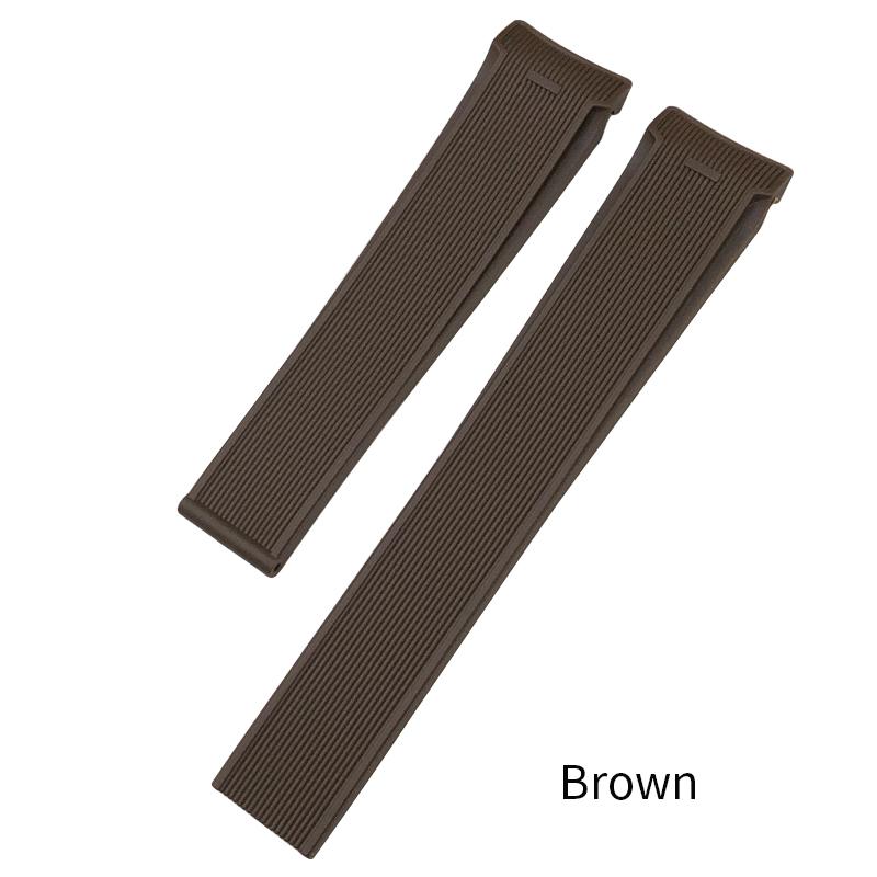 20mm 22mm High Quality Natural Rubber Watchband for TAG Heuer Aquaracer 300 WAY201A WBP5110 Diving Watch Strap Silicone Bracelet