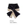 Stylish Ladies' Knitted Scarf Crossed Designs Neck Warmer Cosy Solid Color Blocking Scarf for Autumn and Winter Comfort