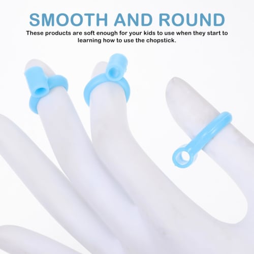 Cabilock 18Pcs Learning Chopsticks with Non-Slip Silicone Rings Training Chopsticks Helper