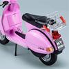 1/10 Scale Vespa 125 Urban Mini Motorcycle Model Die Cast Metal Recreational Motorcycle Toy Simulation Sound & Light Kids Gift
