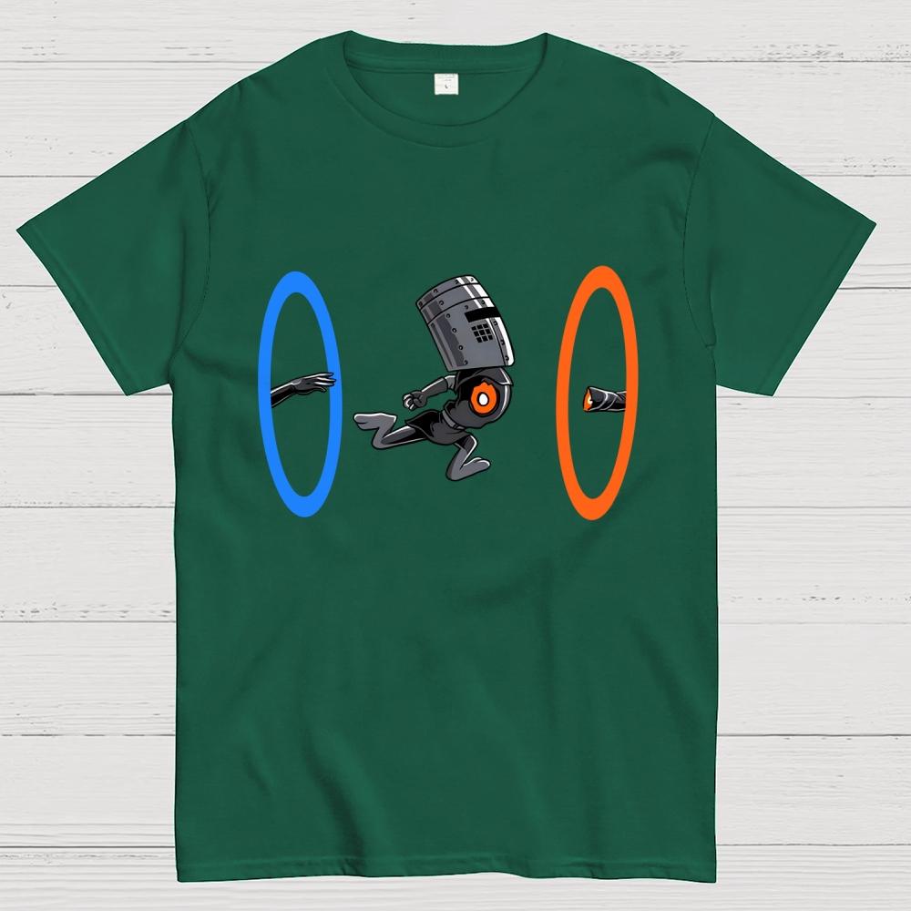 False Portal 100% Baumwolle Sommer Lässig Kühl Locker T-Shirt