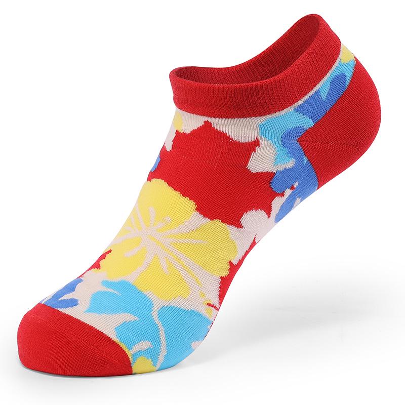 Men's Pure Cotton Breathable Fashion Low-Cut Socks - Korean Style, Versatile for Spring/Summer.