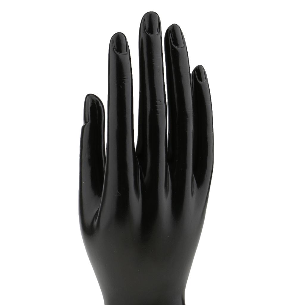 Black Polyethylene Hand Display Mannequin Female Jewelry Hand Model Large Size Mannequin for Store Showcase
