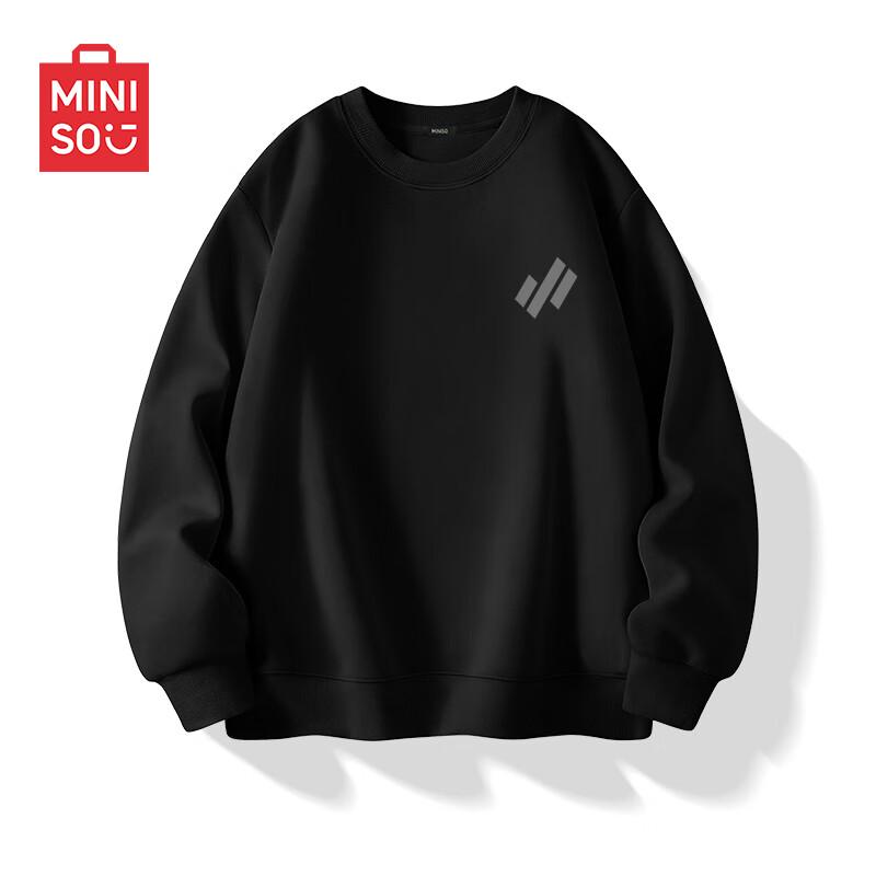 MINISO Men's Casual Round Neck Pullover Sweatshirt