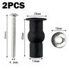 2pcs Toilet Seat Screws Hinges Expanding Rubber Top Nuts Fixings WC Blind Hole Bathroom Accessories Replacement Toilet Parts